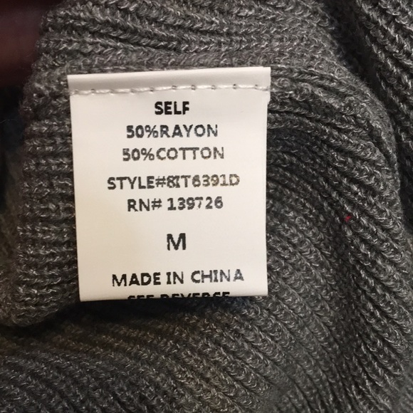 LAST ONE Gray Rainbow Stripe Sweater - Picture 7 of 7